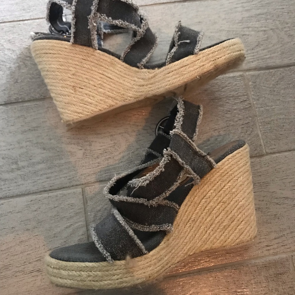Worn but very cute wedge sandals